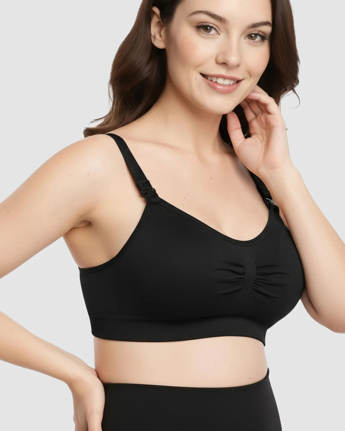 Seamless Soft Stretch Wireless Nursing Bra