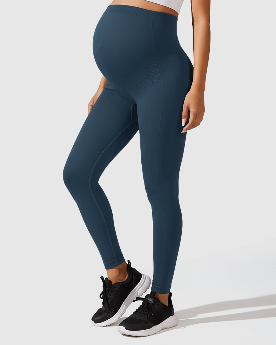 Seamless M-shape Maternity Leggings
