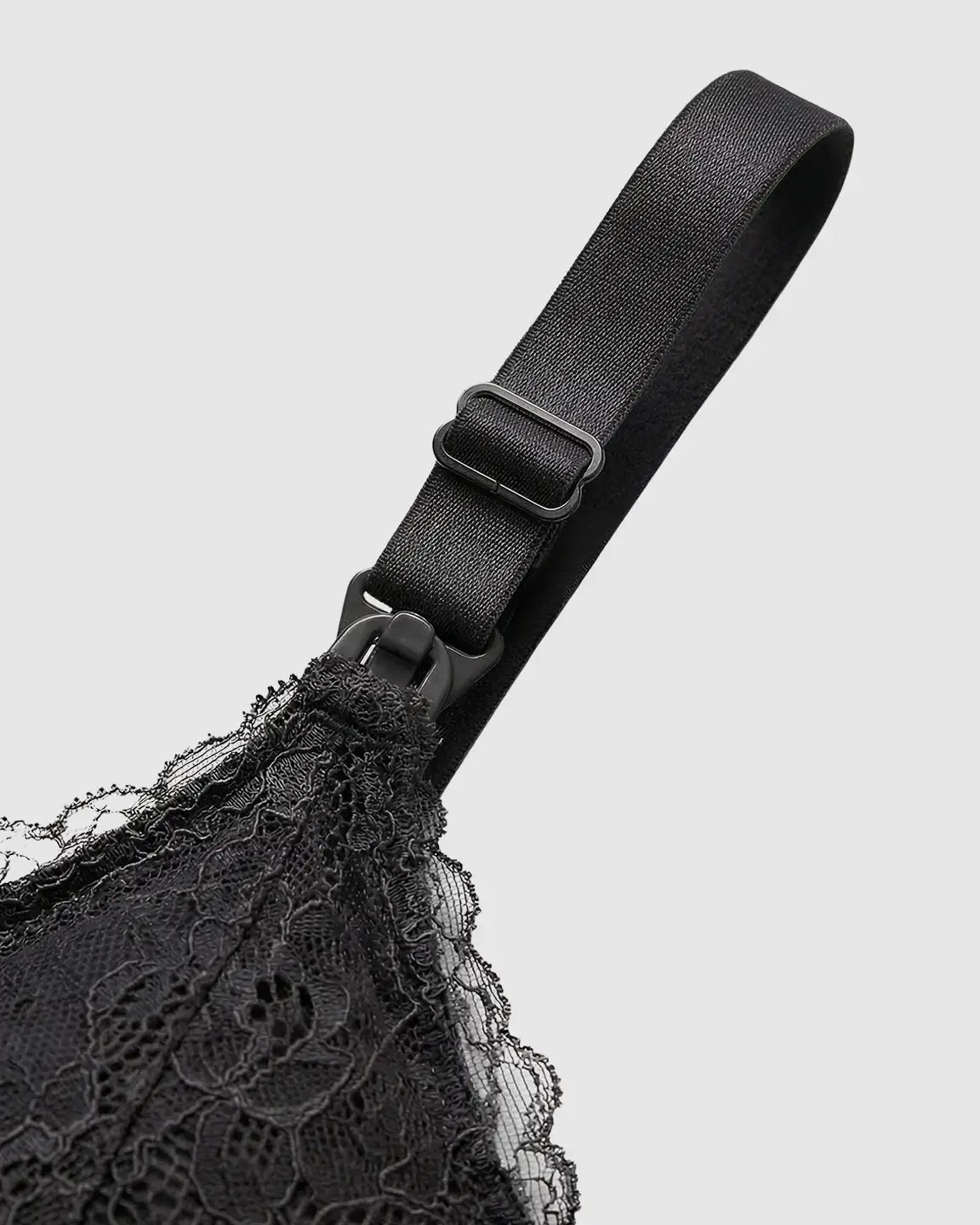 Wire-Free Embroidered Lace Nursing Bra