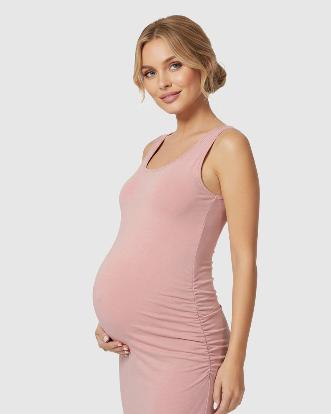Sleeveless Camisole Bodycon Maternity Dress
