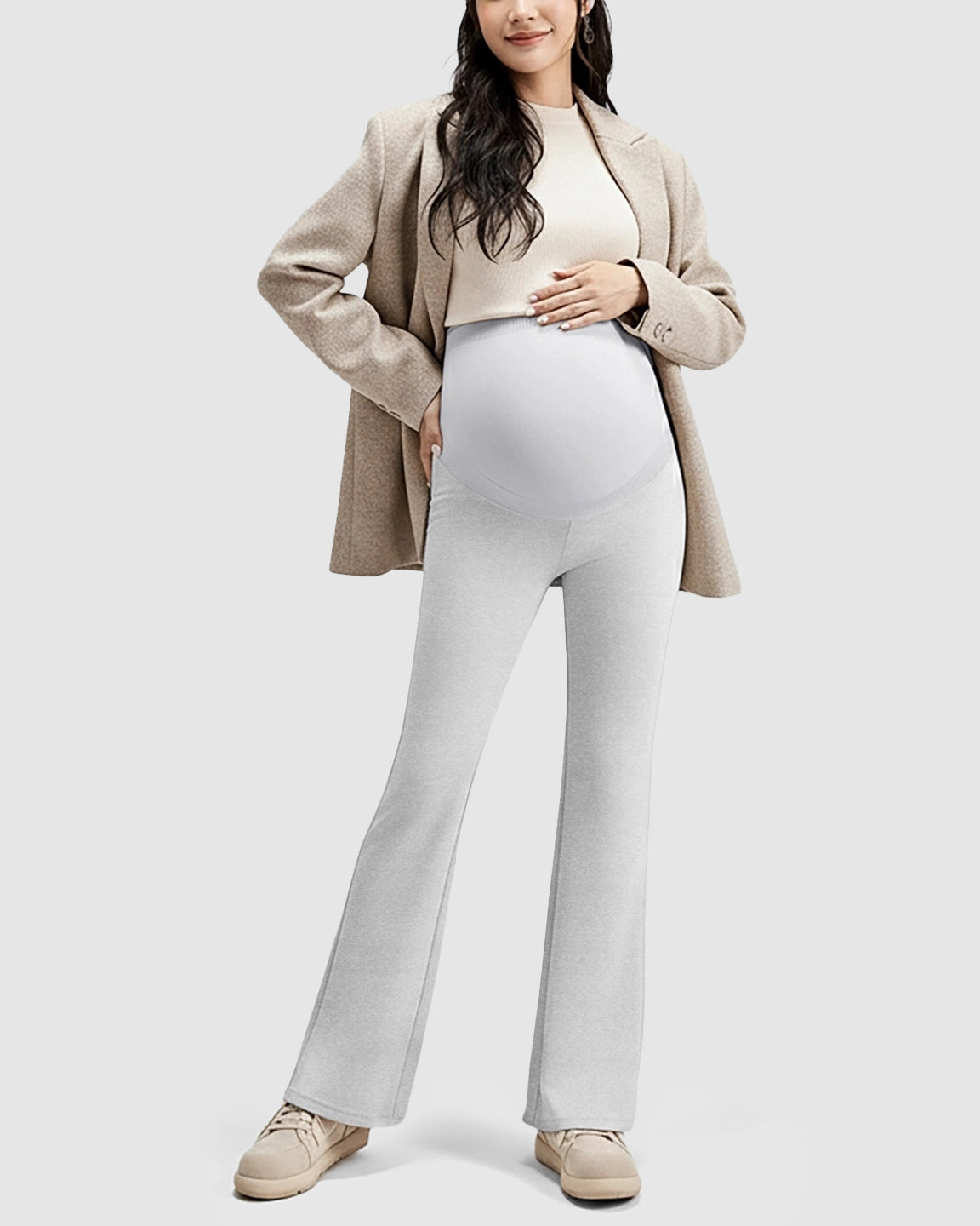 High-Waist Belly Support Maternity Pants