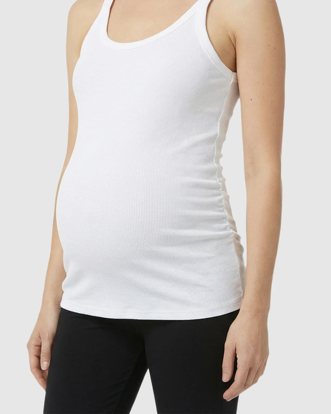 Scoop Neck Slim Fit Maternity & Nursing Tank Top