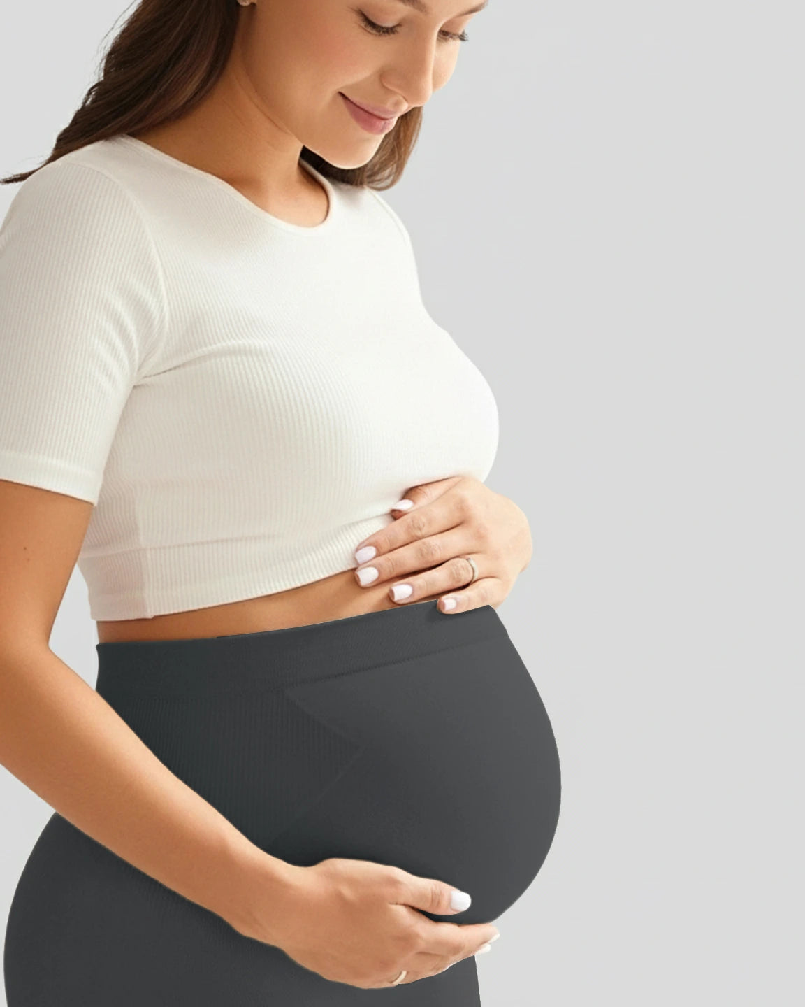 Soft Stretch Over-Belly Full Length Maternity Leggings