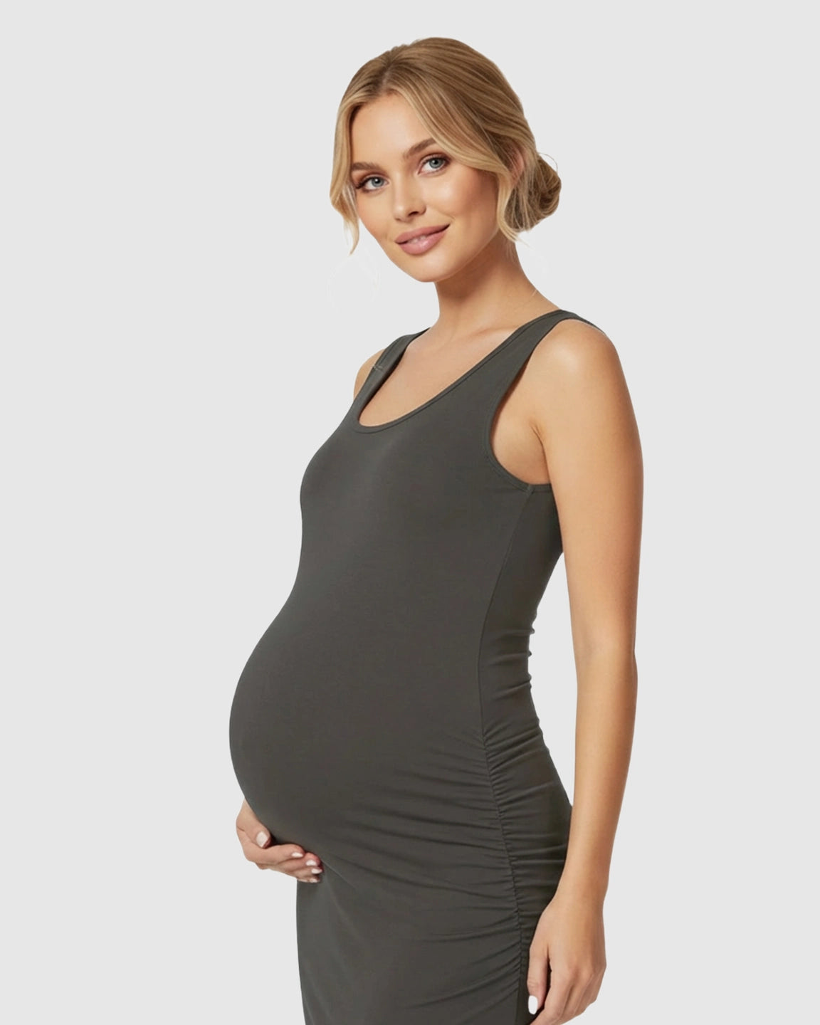 Sleeveless Camisole Bodycon Maternity Dress