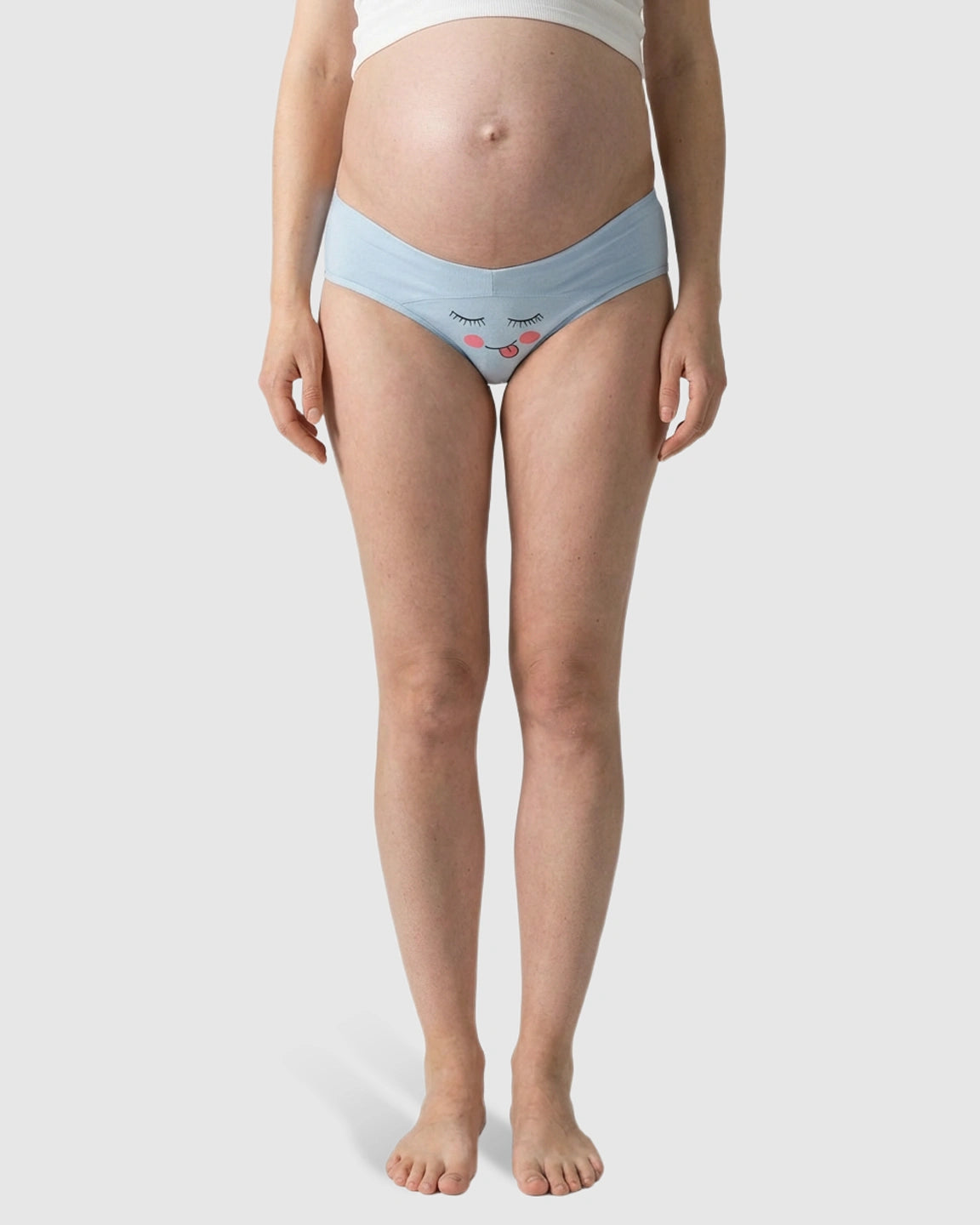 Cartoon Print Mid-Waist Seamless Maternity Underwear