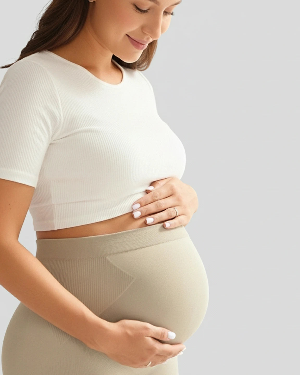 Soft Stretch Over-Belly Full Length Maternity Leggings