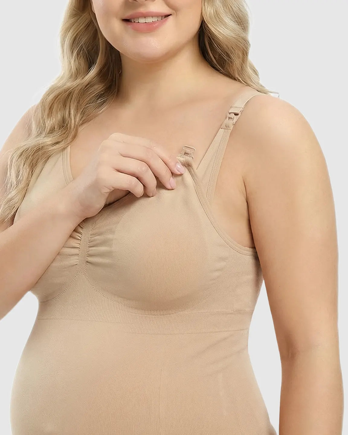 Front-Opening Clasp Camisole-Style Maternity Nursing Top