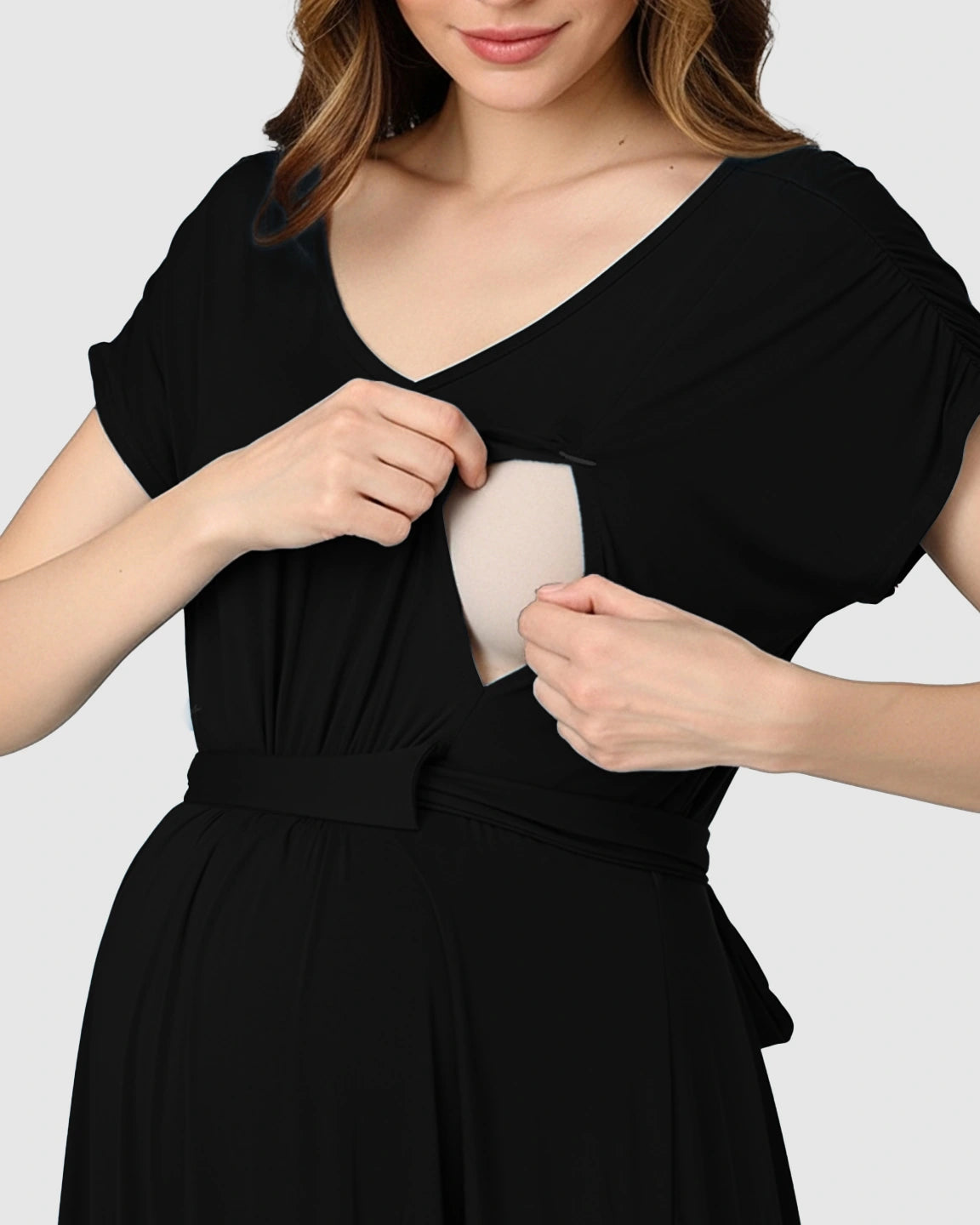 Empire Waist Flowy Maternity Maxi Dress