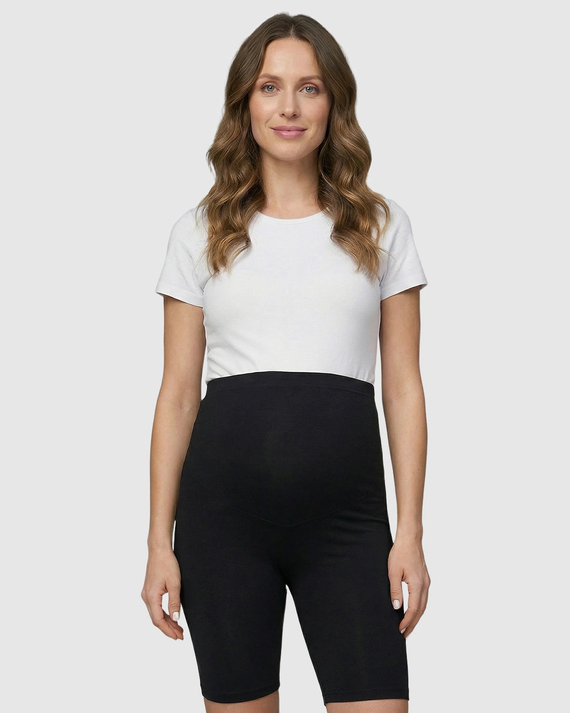 High-Waisted Sporty Maternity Shorts