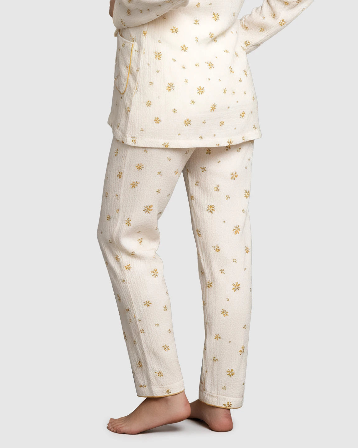 Pocketed Kimono Wrap Maternity Sleepwear Set