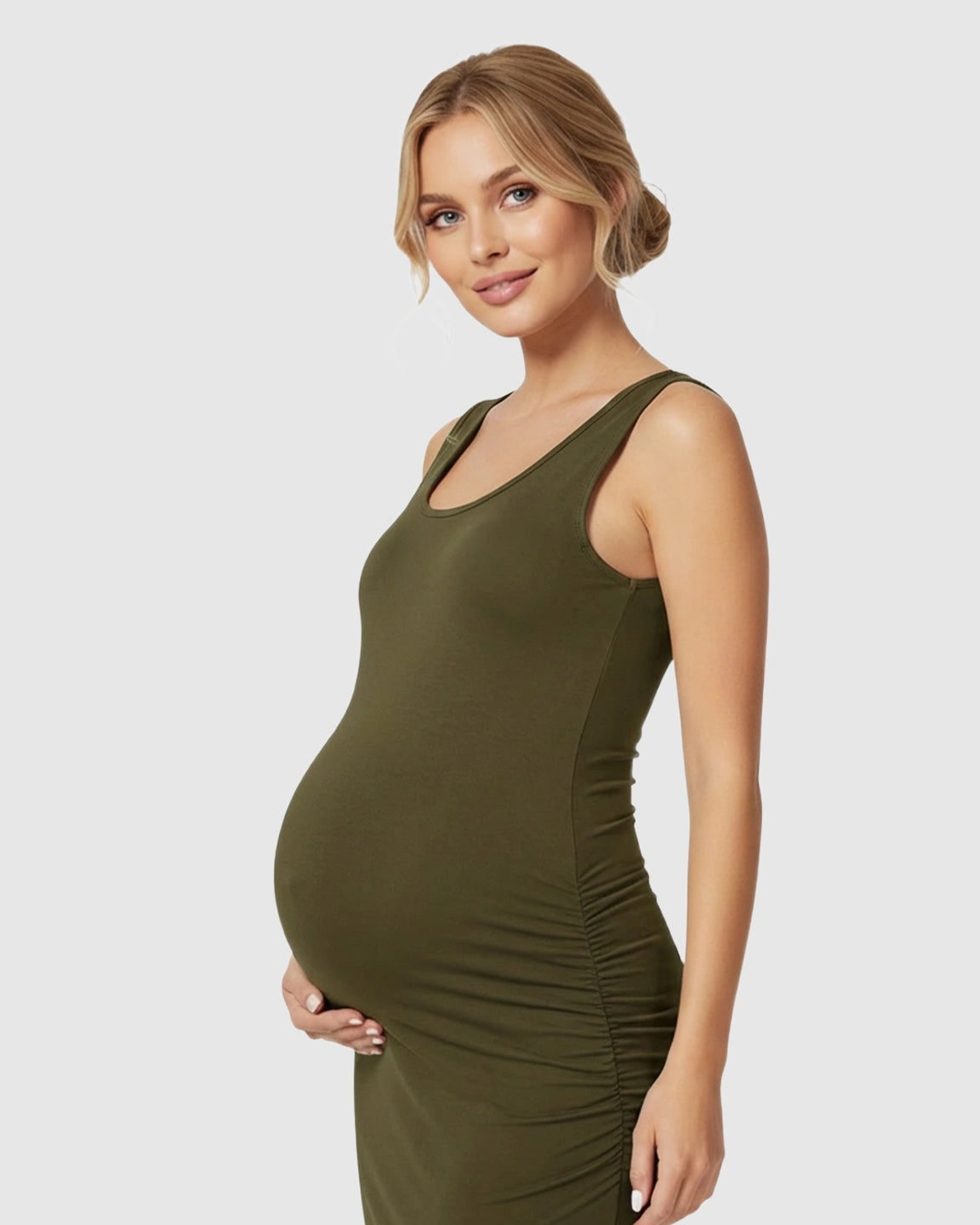 Sleeveless Camisole Bodycon Maternity Dress