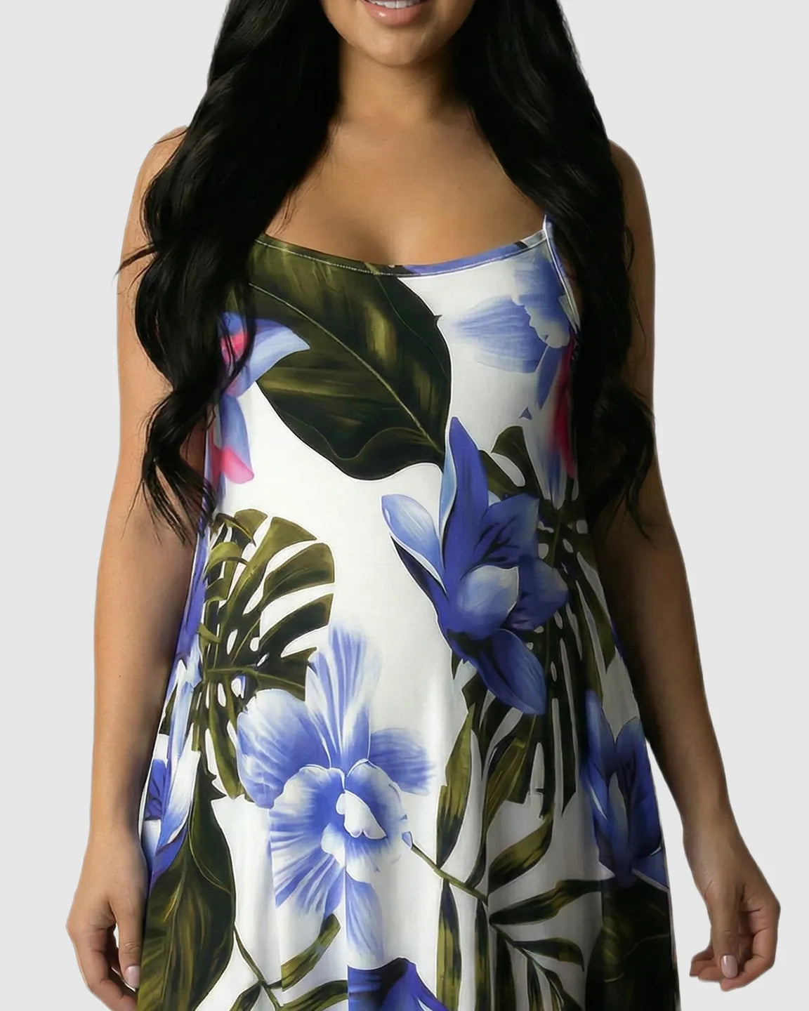 3D Floral Sling Maternity Maxi Dress