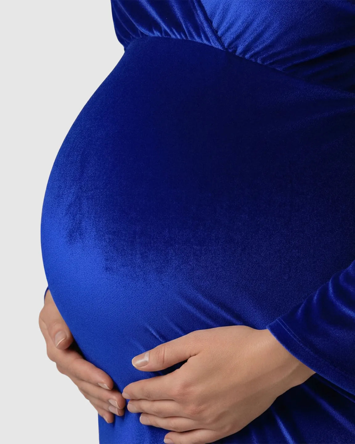 Velvet Mermaid Fit Maternity Gown