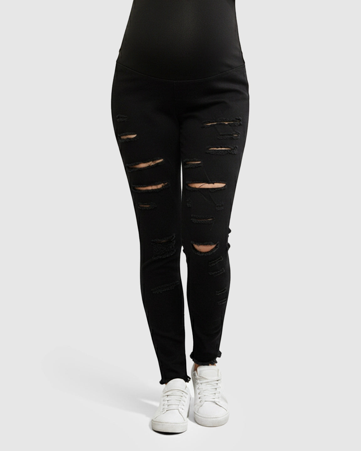 High-Waist Straight-Leg Maternity Jeans