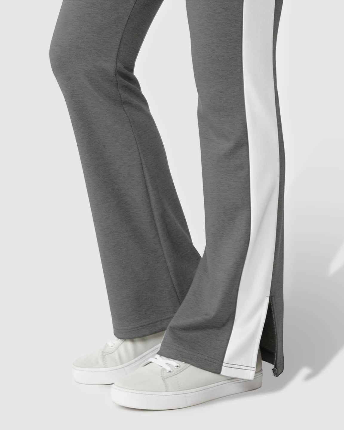 Slitted Side Hem Flared Maternity Pants