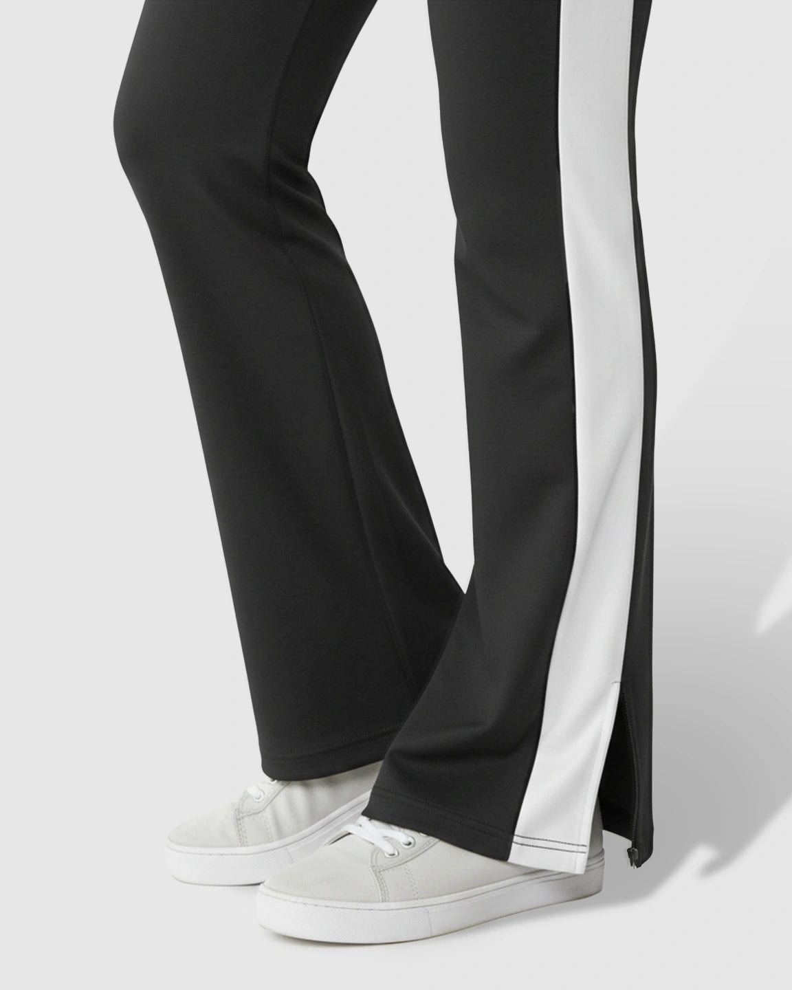 Slitted Side Hem Flared Maternity Pants