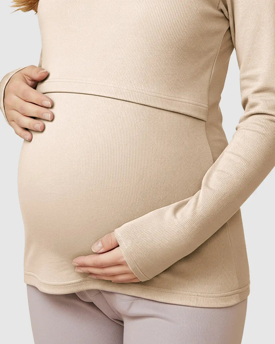 Nursing Access Long Sleeve Thermal Underwear Set