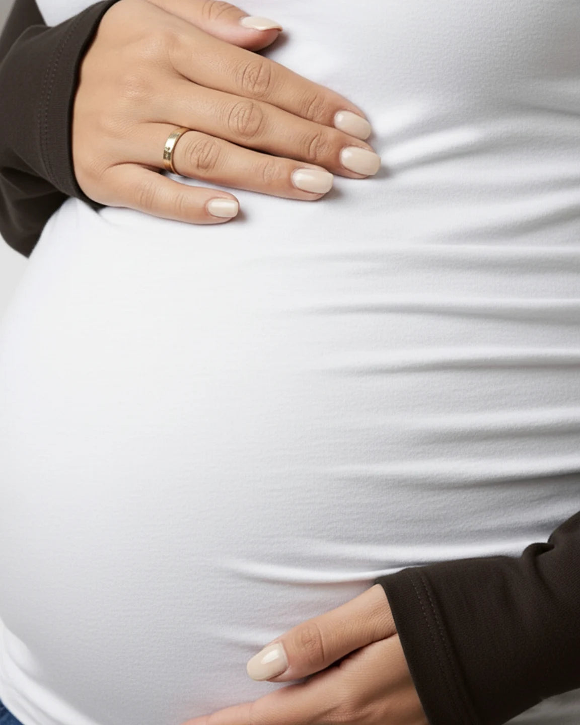 Stretch Fit Long-Sleeve Maternity Top