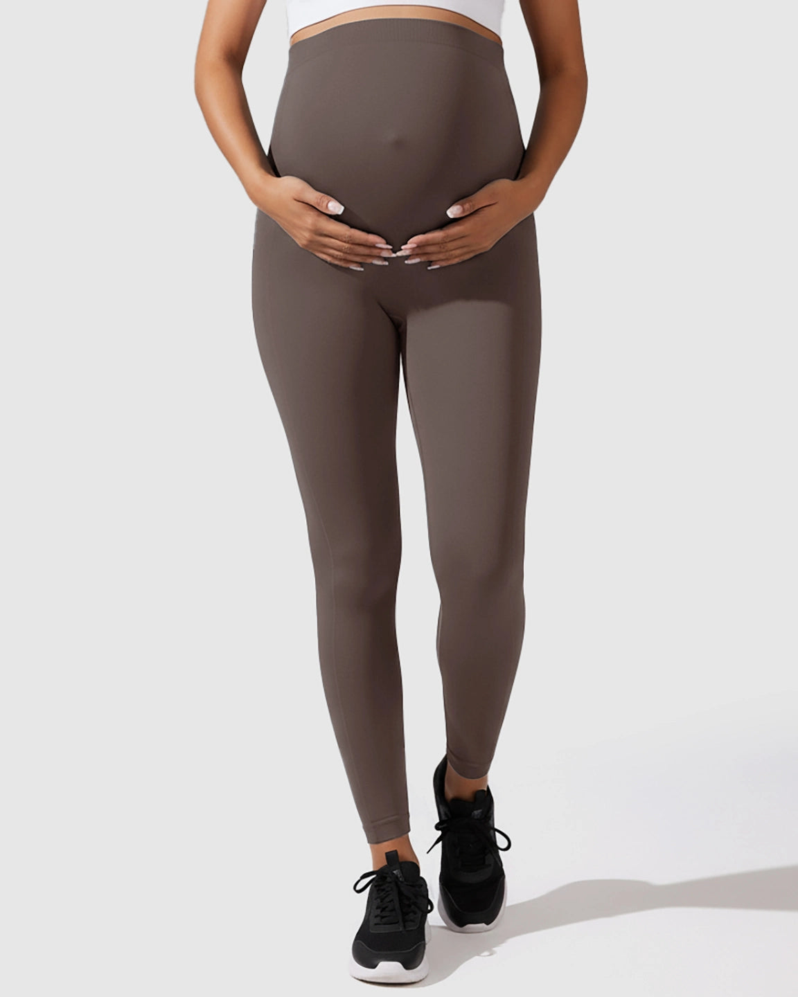 Seamless M-shape Maternity Leggings