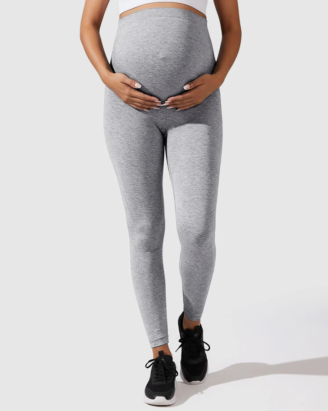 Seamless M-shape Maternity Leggings