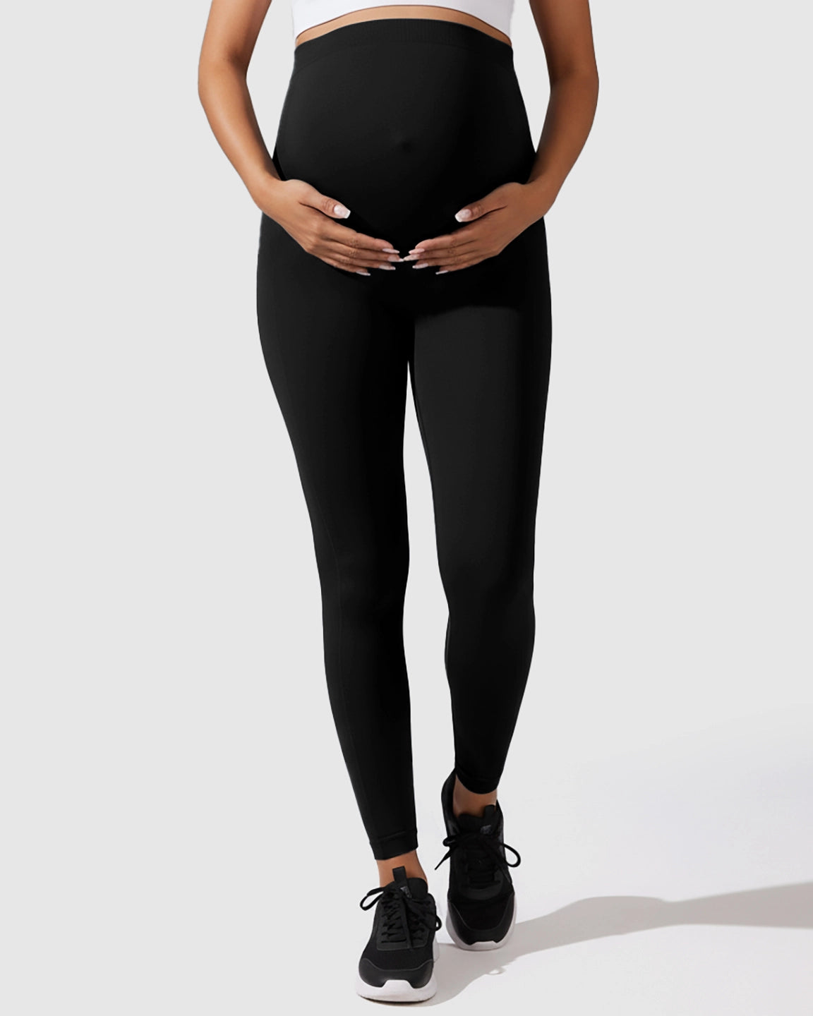 Seamless M-shape Maternity Leggings