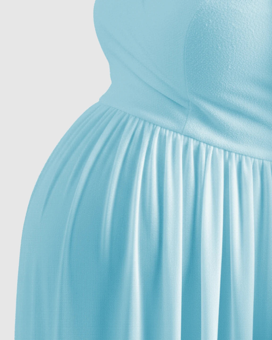 Off-Shoulder Flowing Maternity Photoshoot Gown