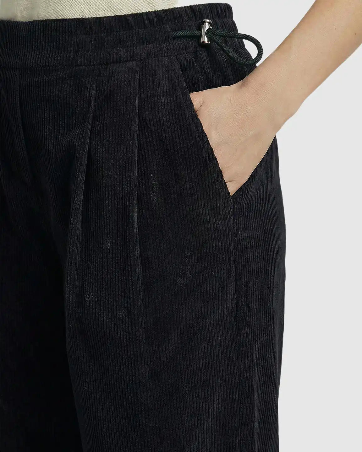 Adjustable Drawstring Loose-Fit Maternity Pants