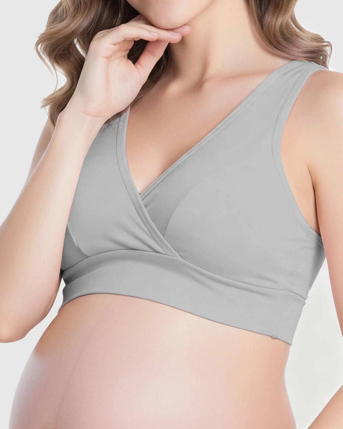 Wireless Cotton Crisscross Nursing Camisole Bra