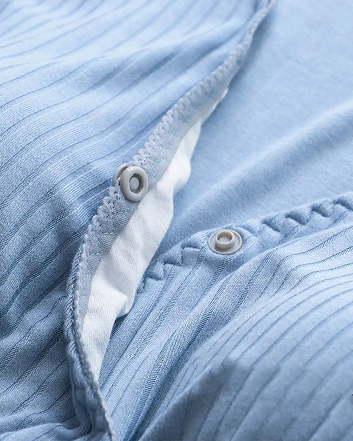 Hidden Nursing Access K-Fashion Maternity Lounge Dress