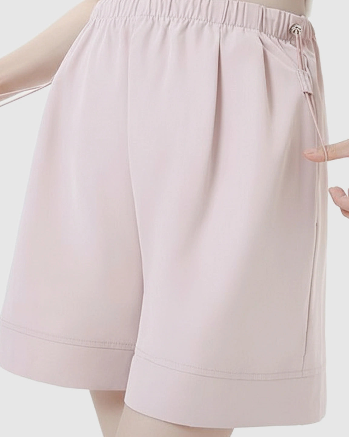 Pocketed Side Drawstring Maternity Shorts