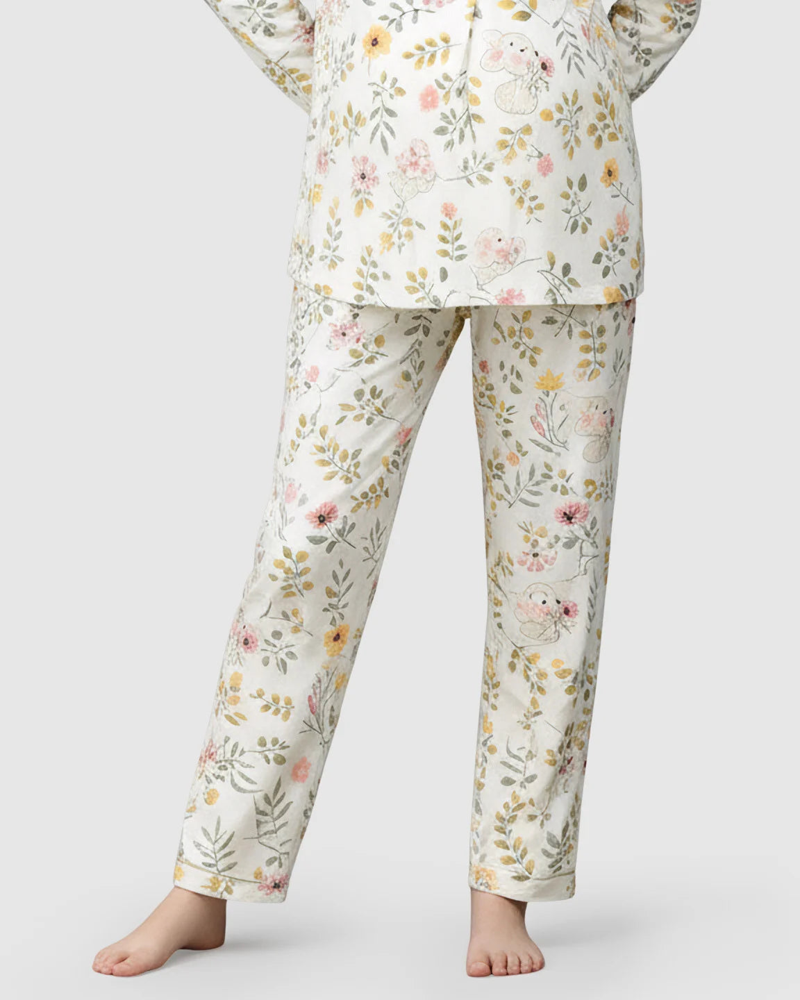 Nursing-Friendly Floral Maternity Lounge Set