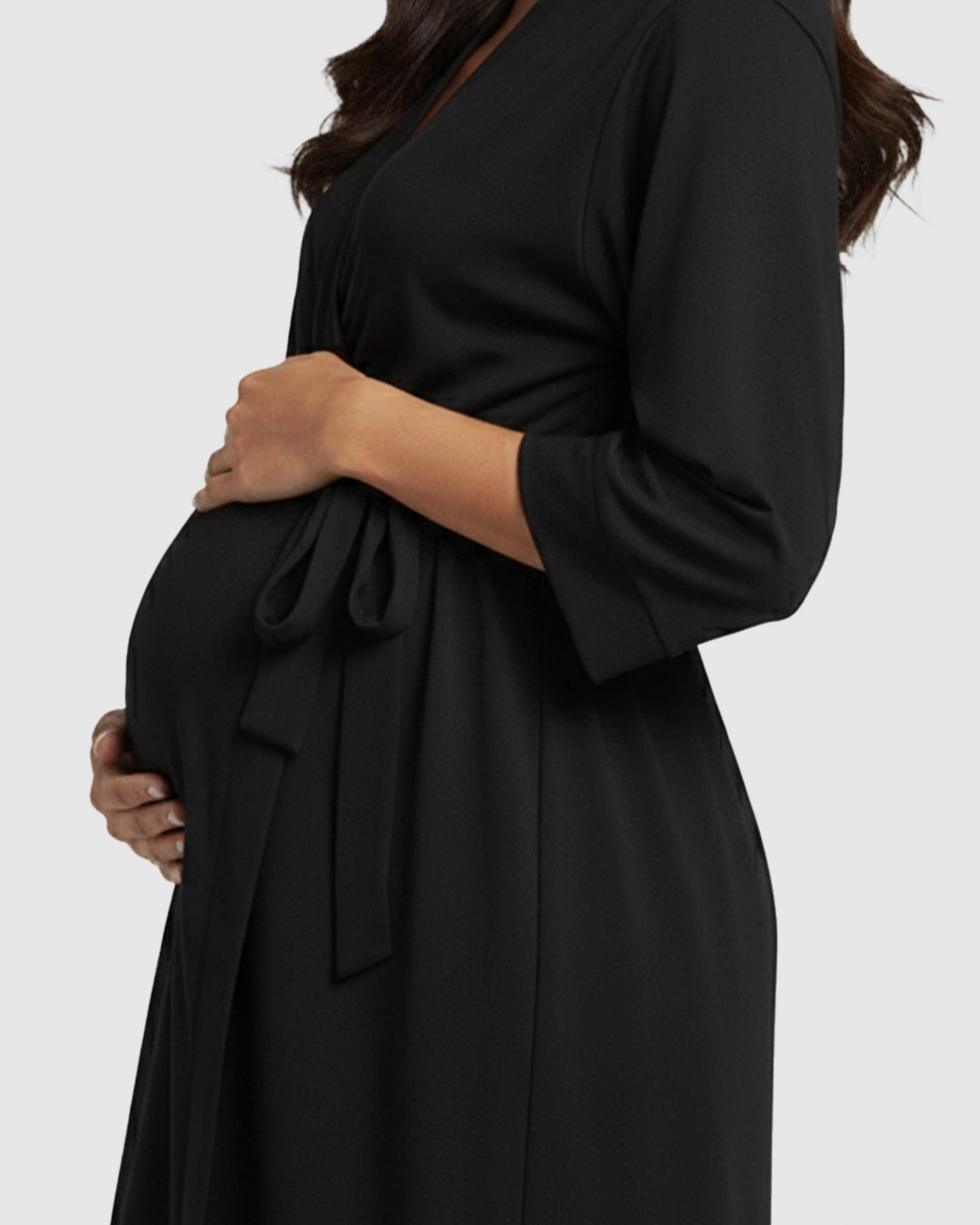 Mid-Length Classic Kimono Maternity & Postpartum Robe
