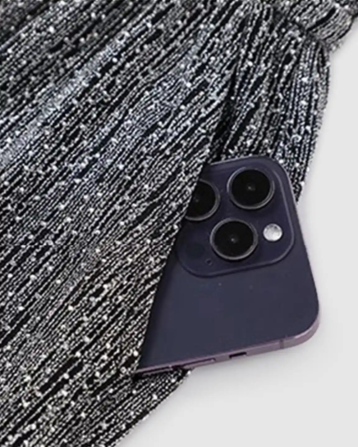 High Waist Rhinestone Embellished Wide Leg Maternity Pants