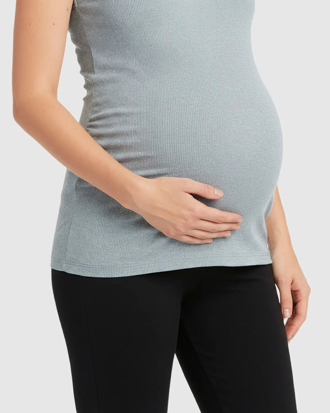 Scoop Neck Slim Fit Maternity & Nursing Tank Top