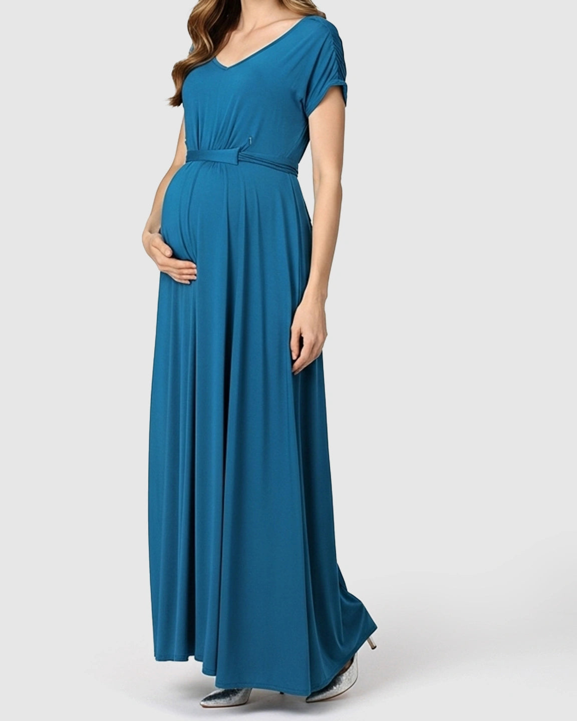 Empire Waist Flowy Maternity Maxi Dress