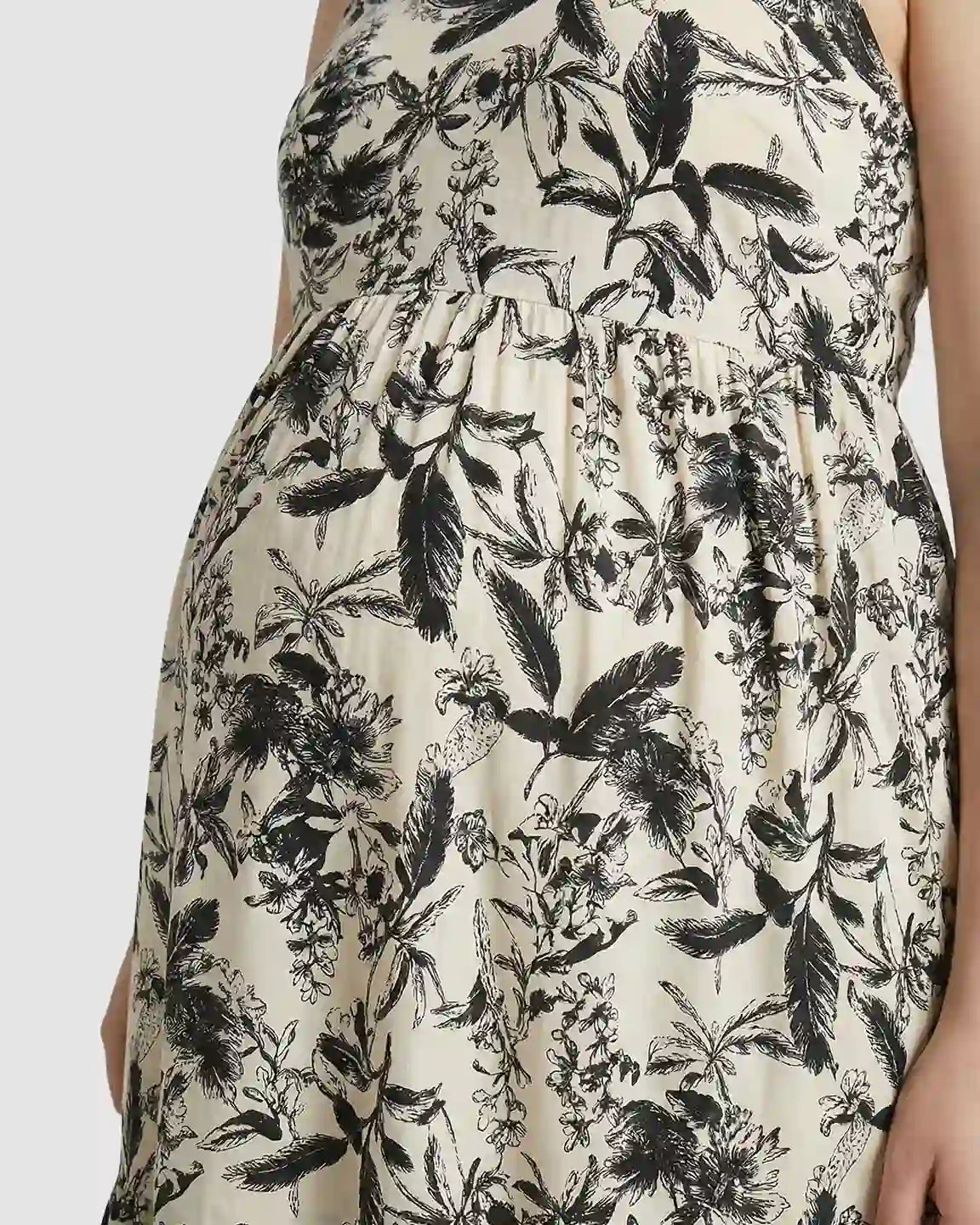 Botanical Print Camisole Loose H-line Maternity Nightdress
