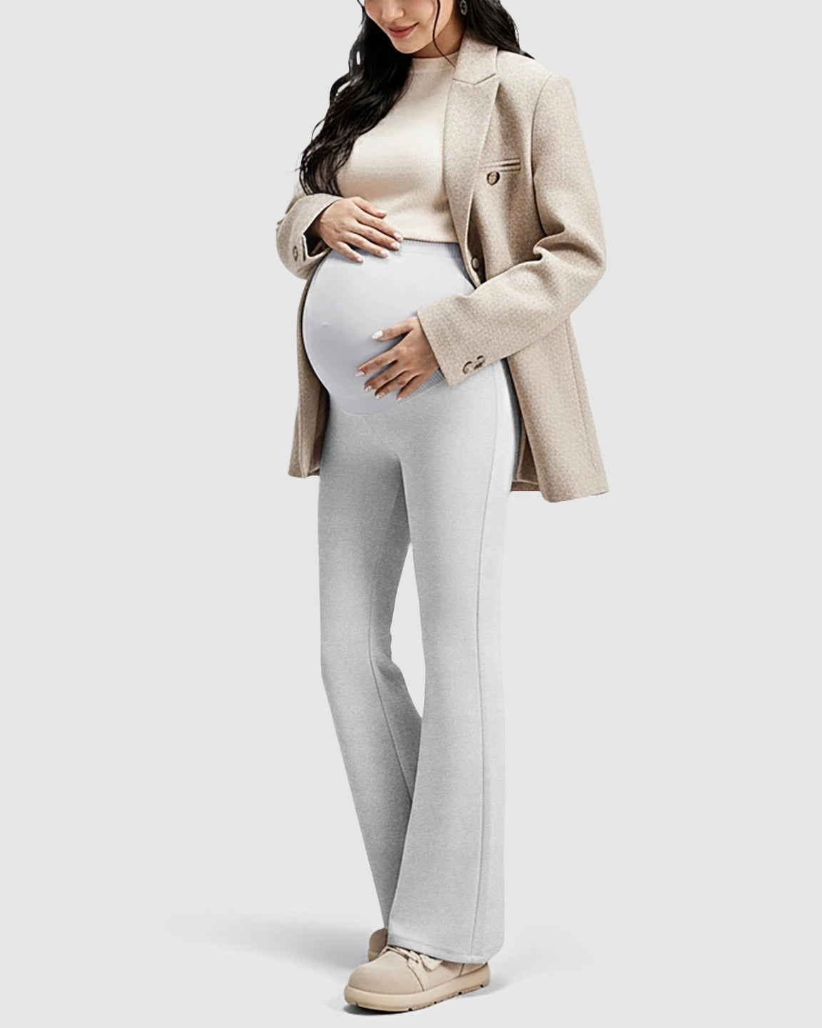High-Waist Belly Support Maternity Pants