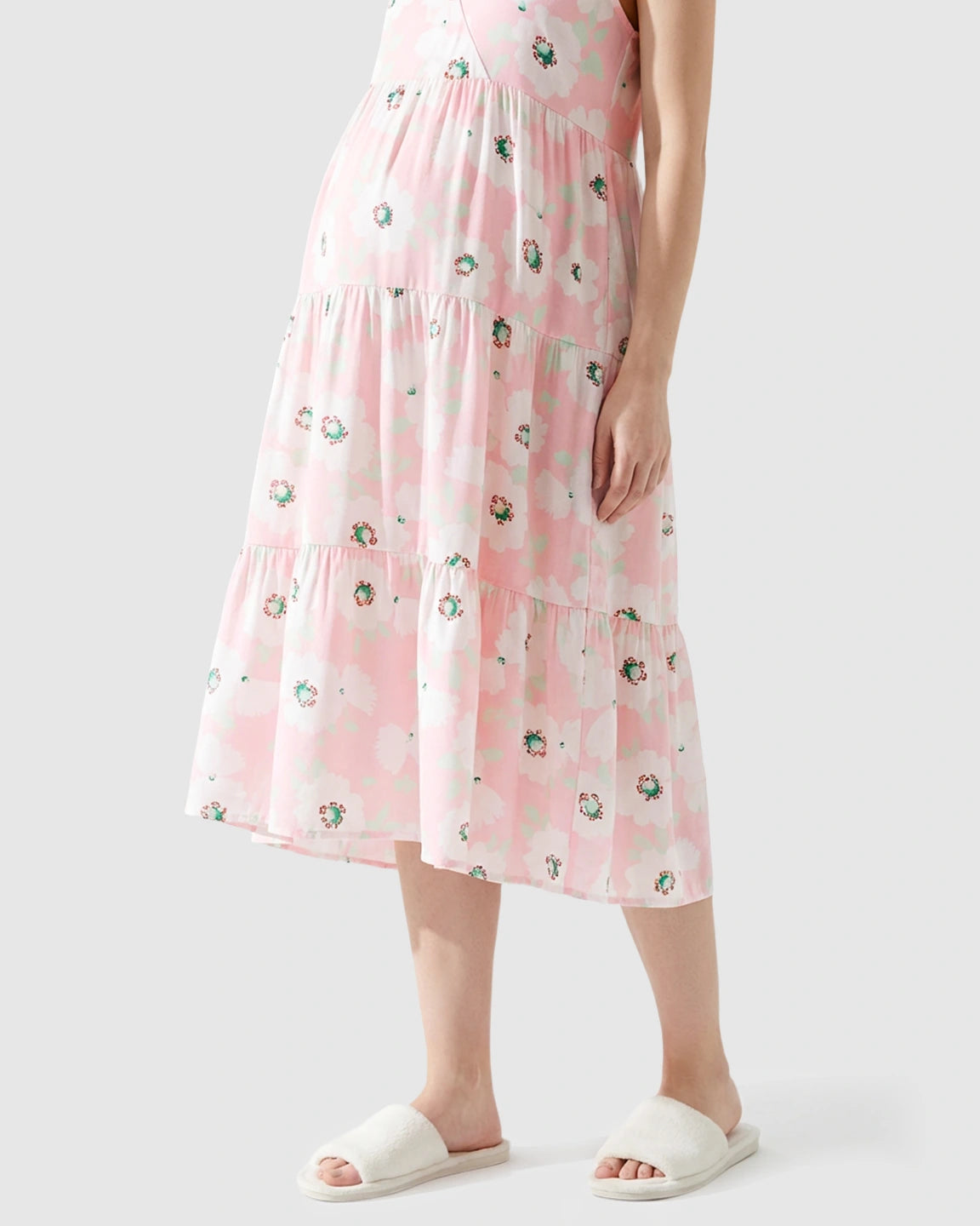 Sleeveless Empire Waist Maternity Nightdress