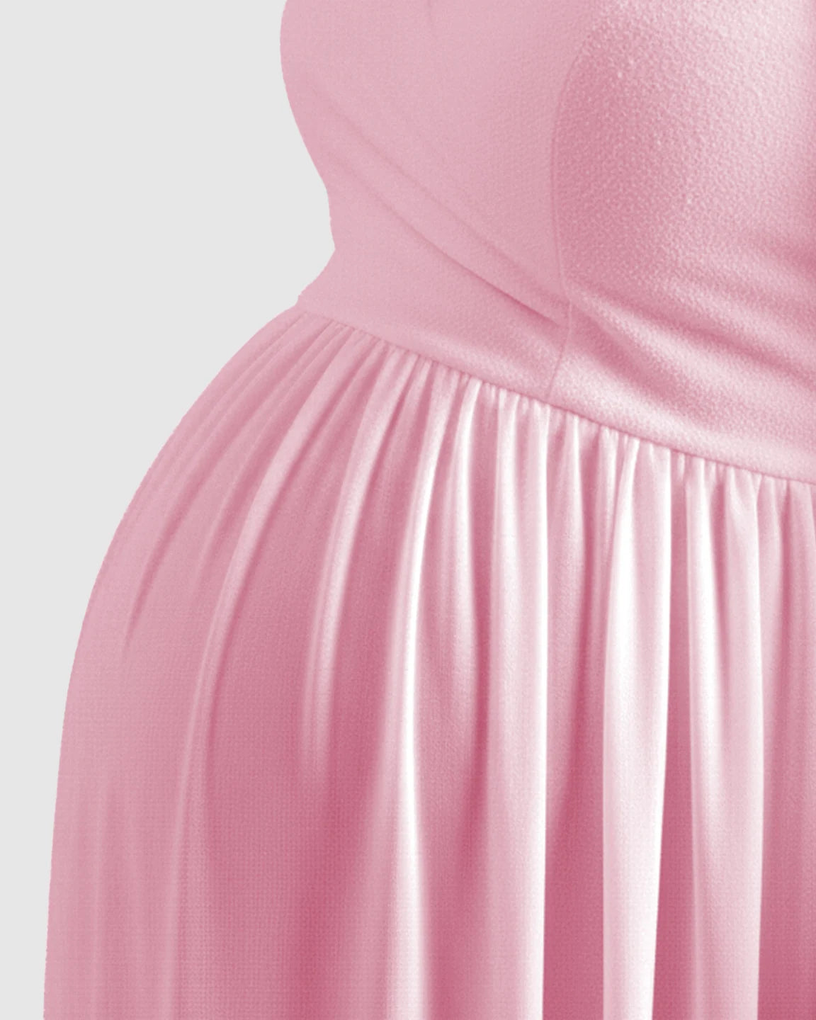 Off-Shoulder Flowing Maternity Photoshoot Gown