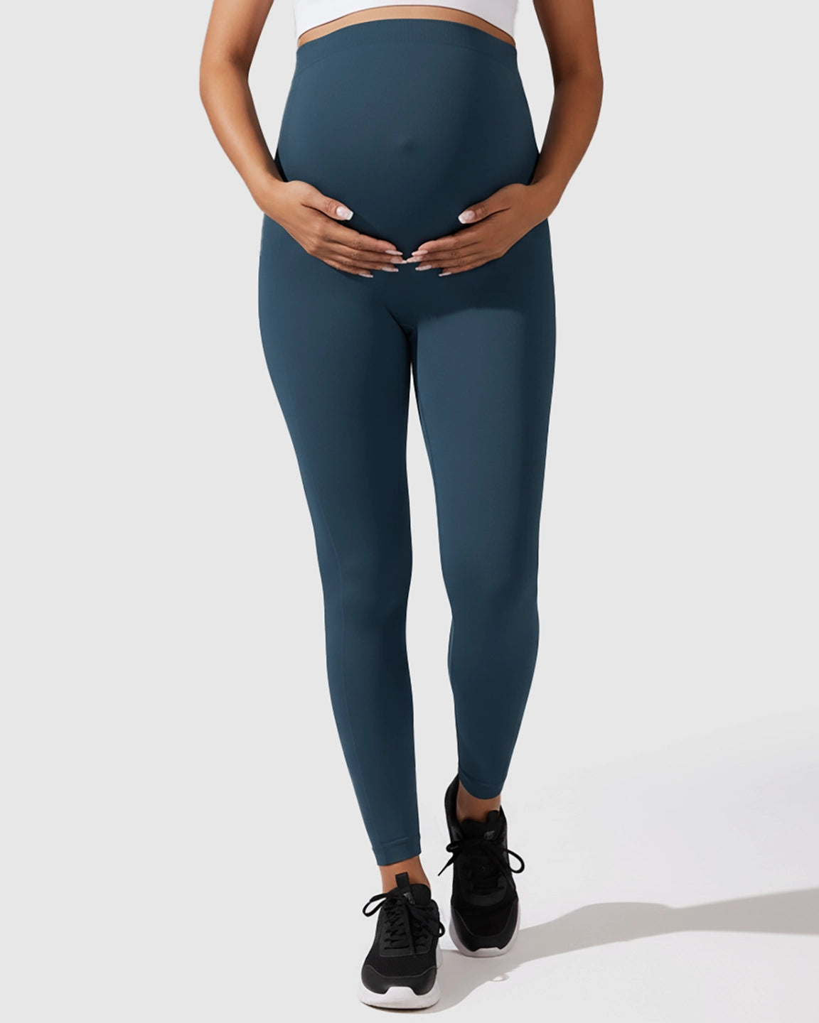 Seamless M-shape Maternity Leggings