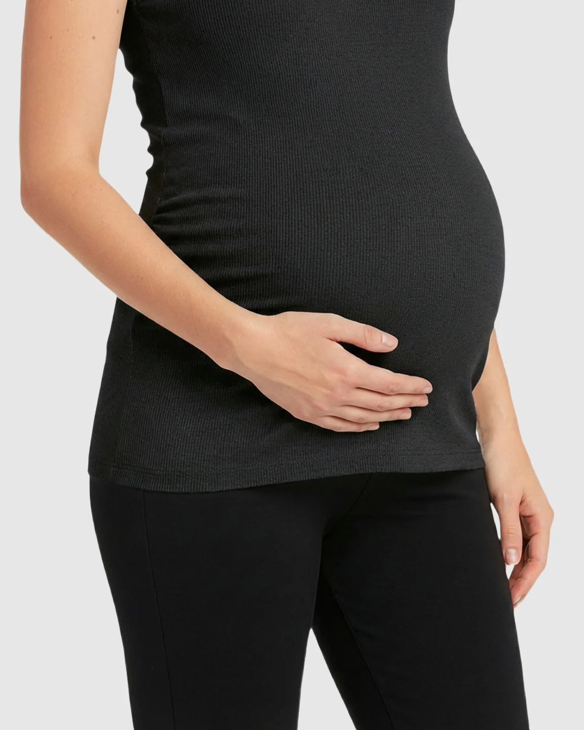 Scoop Neck Slim Fit Maternity & Nursing Tank Top