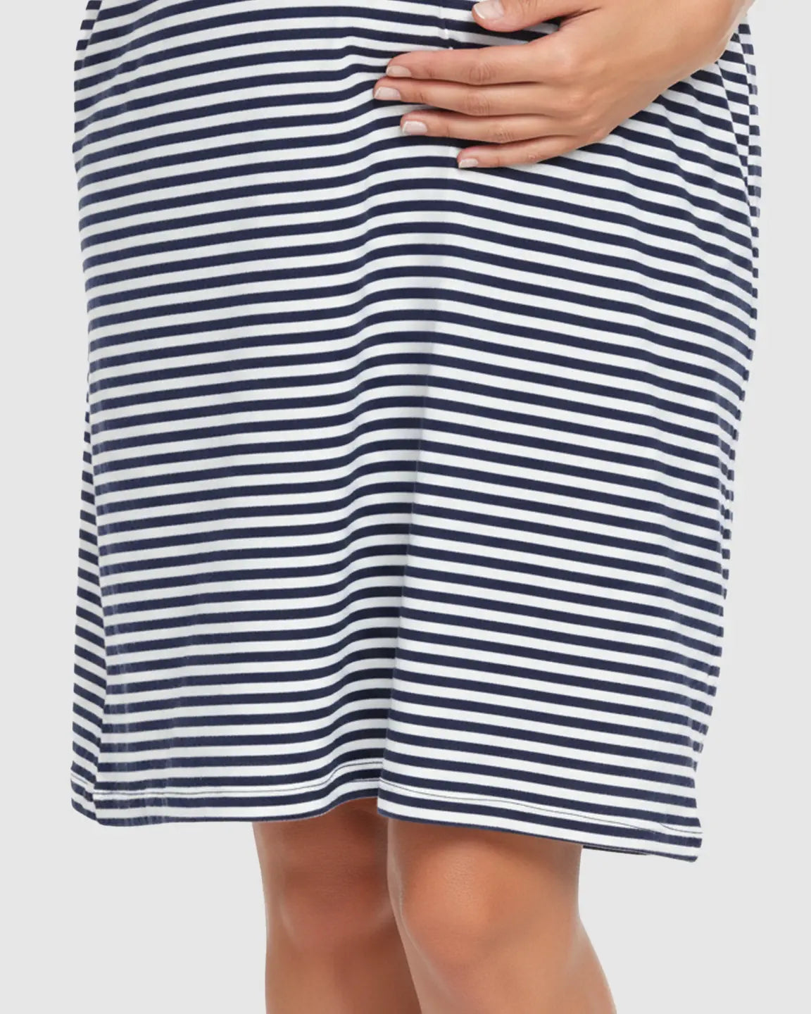 Button-Front Easy-Access Maternity & Nursing Sleep Dress