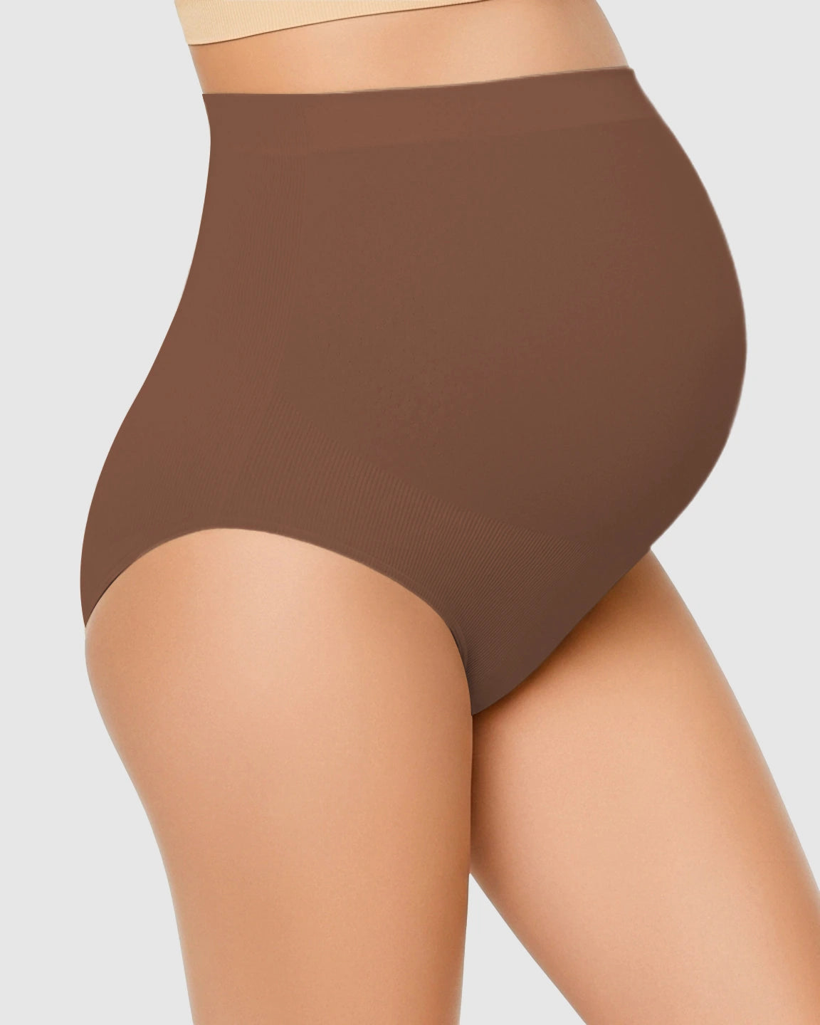 High-Waist Seamless Belly-Support Maternity Underwear
