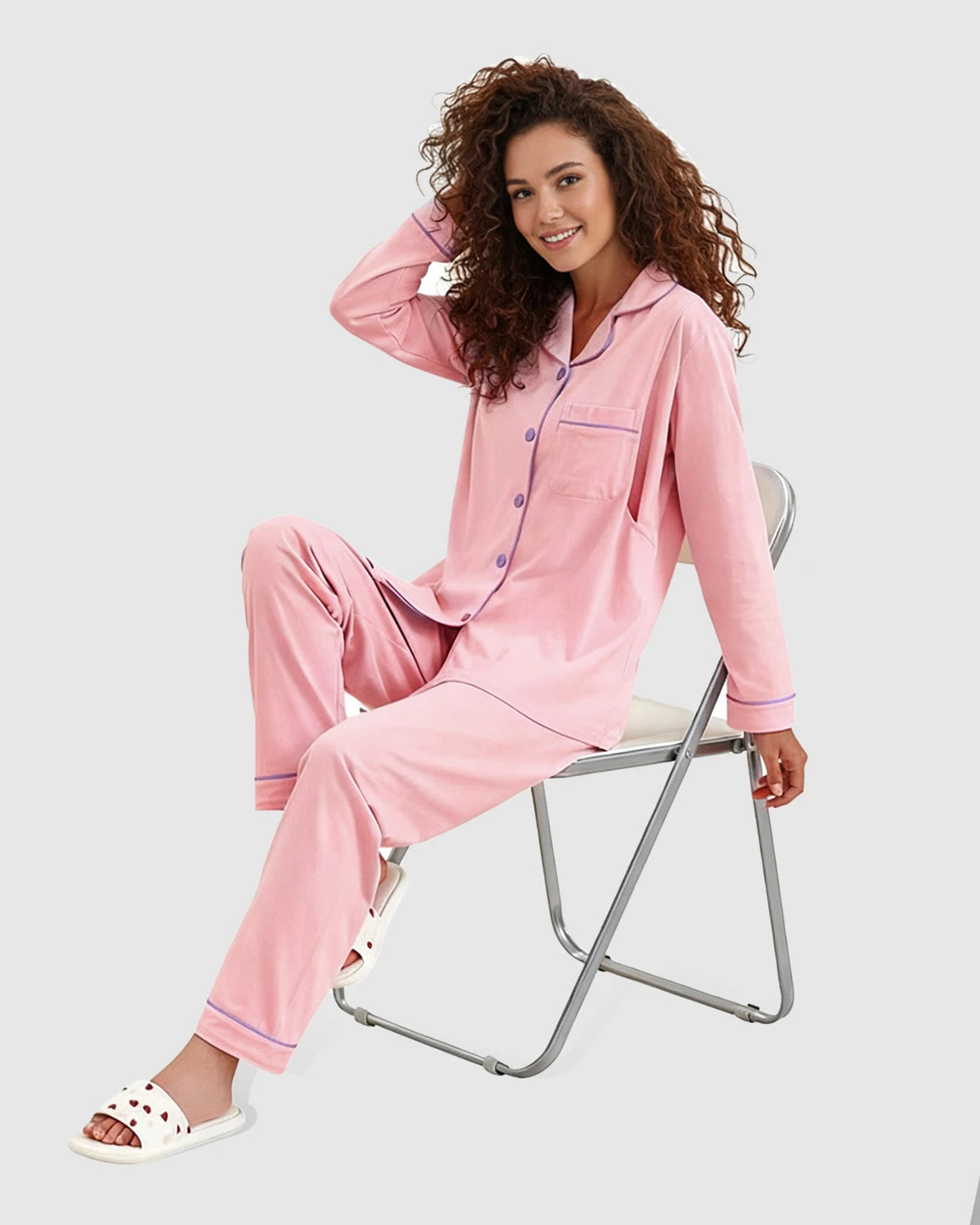 Nursing-Ready Cozy Maternity Sleepwear Set