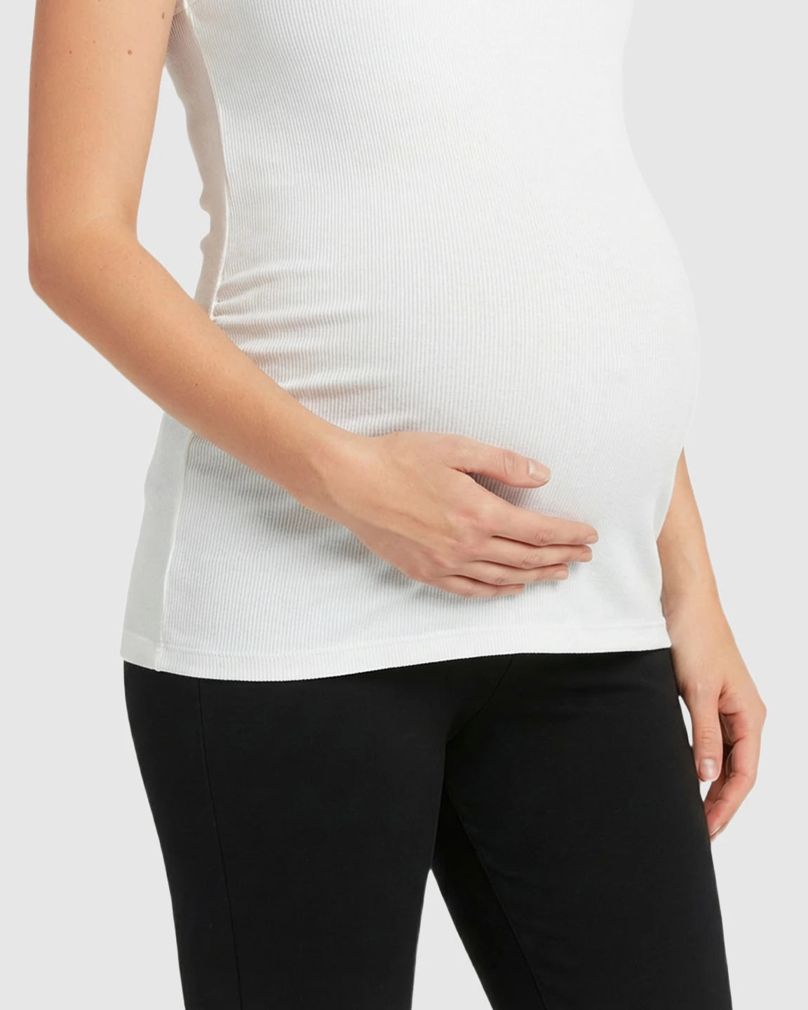 Scoop Neck Slim Fit Maternity & Nursing Tank Top