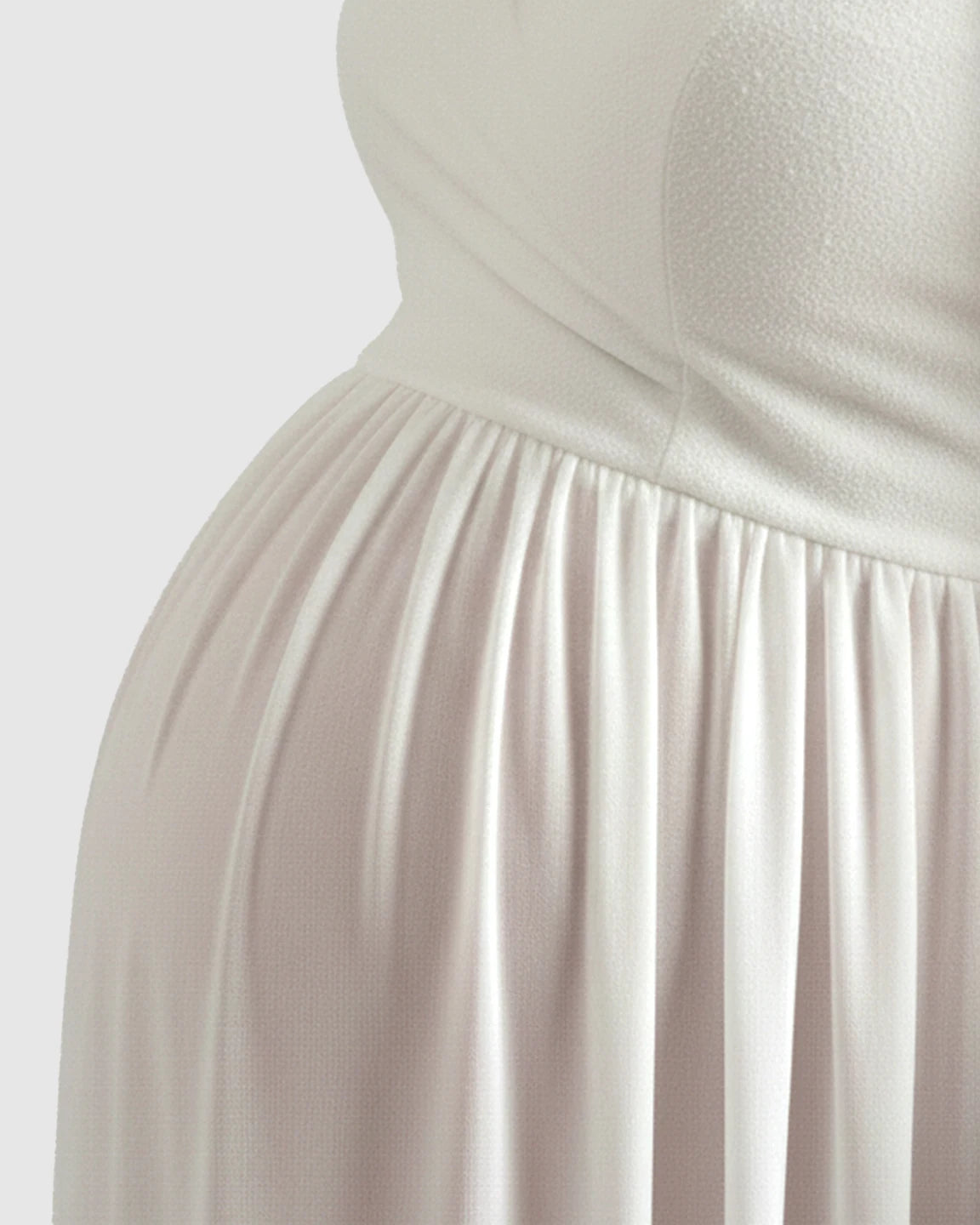 Off-Shoulder Flowing Maternity Photoshoot Gown