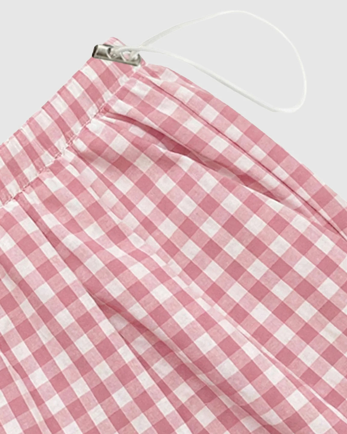 Plaid Print Wide-Leg Maternity Trousers