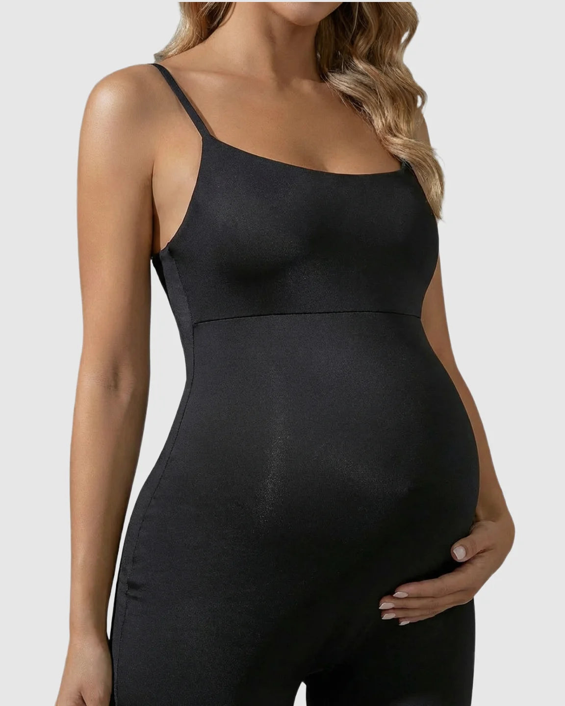 High-Stretch Backless Maternity Shapewear Bodysuit