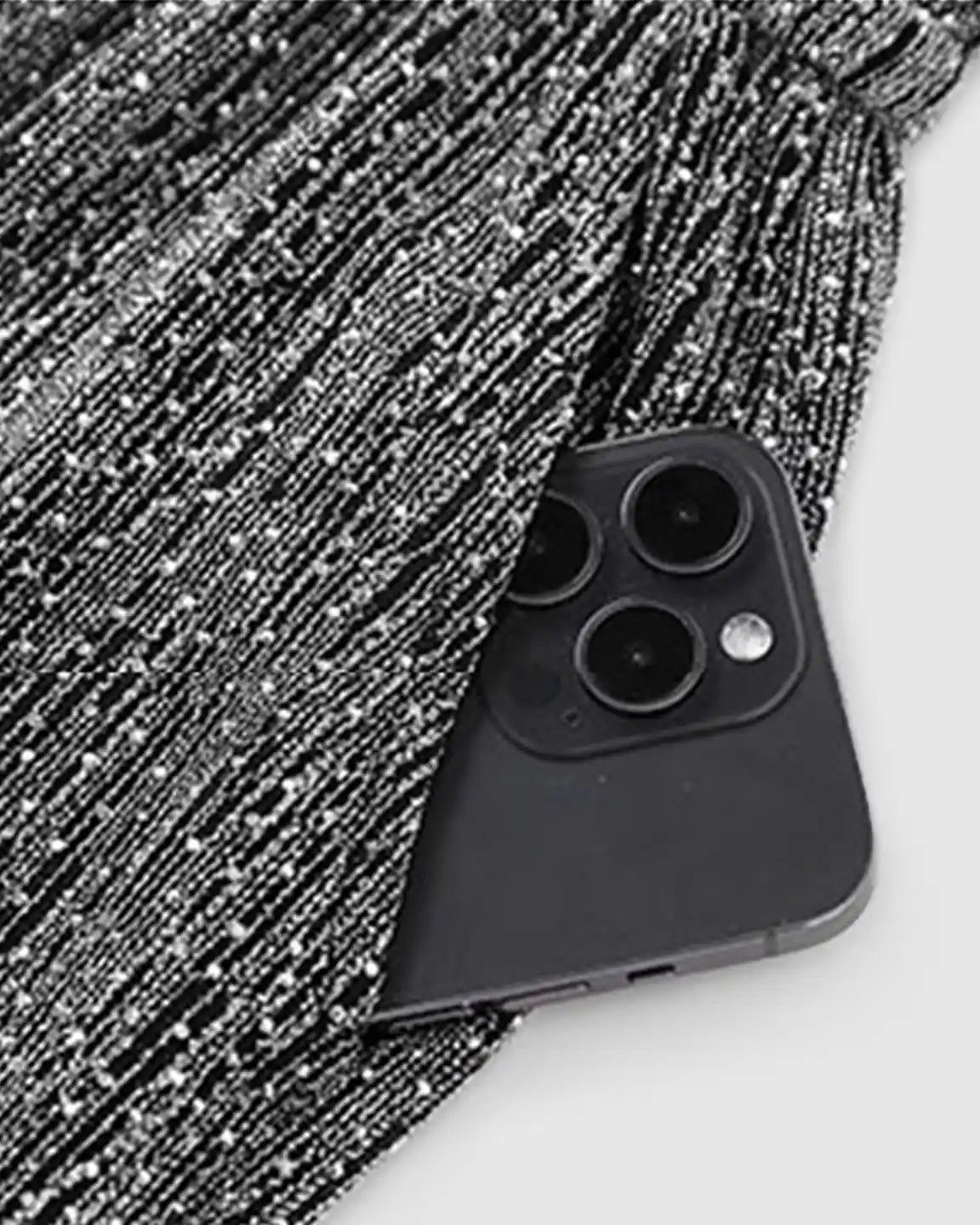 High Waist Rhinestone Embellished Wide Leg Maternity Pants