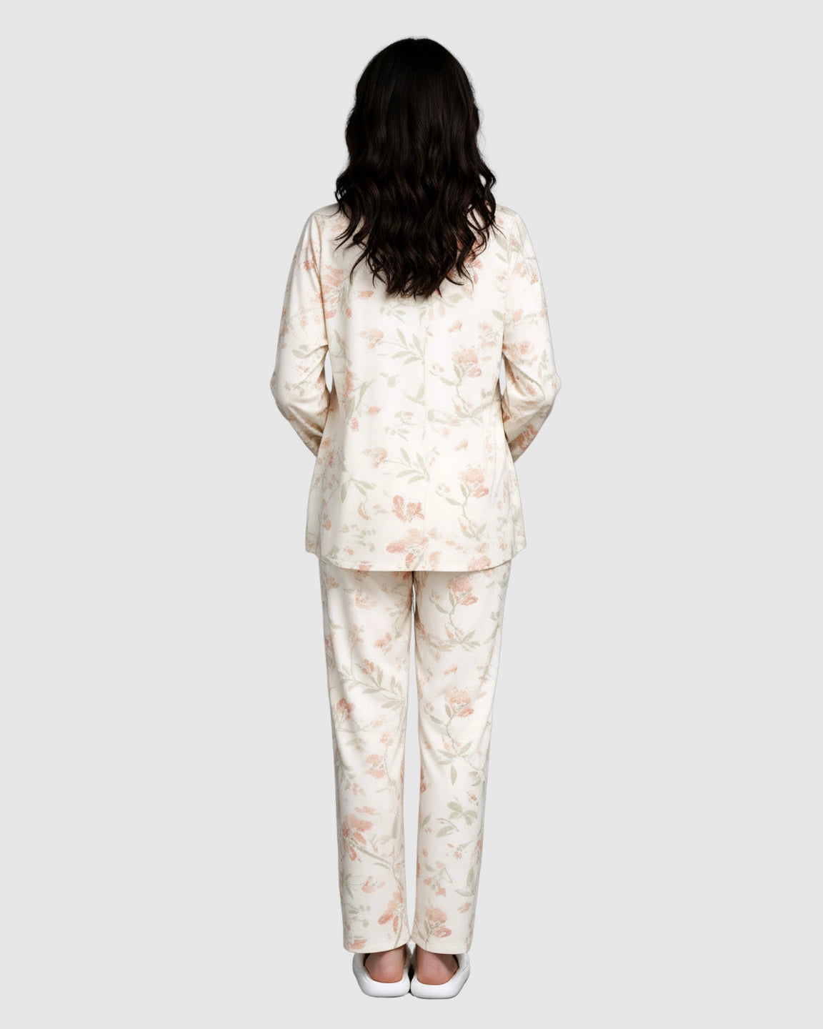Button Front Padded  Maternity Sleepwear Set